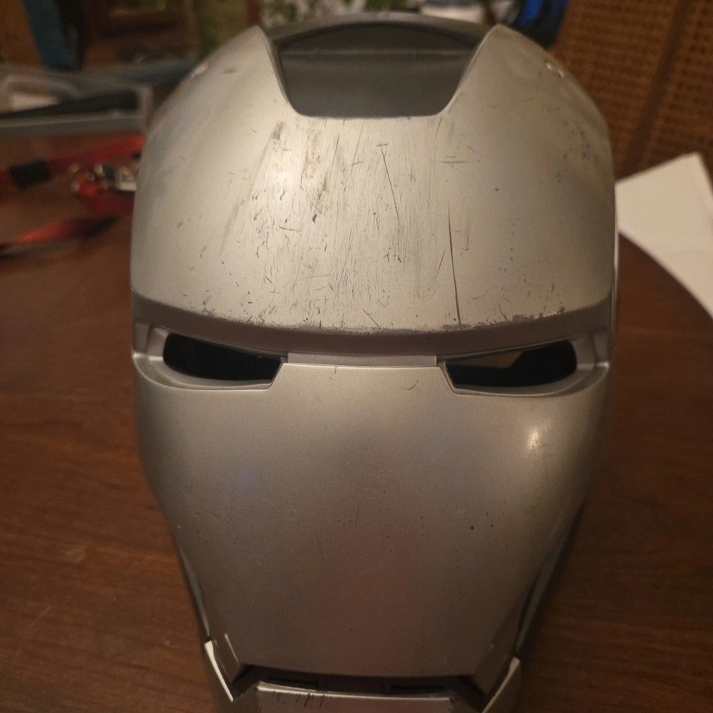 Silver Iron Man Helmet